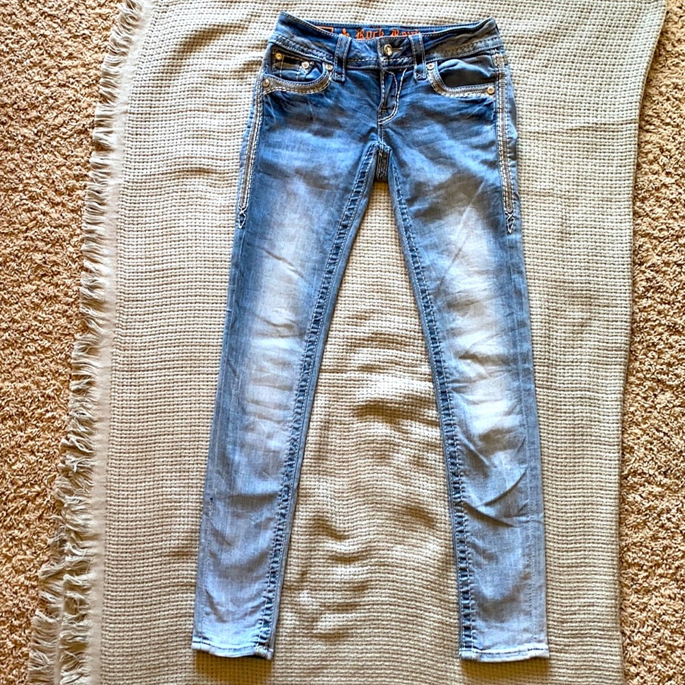 Celinda Rock Revival ankle skinny jeans